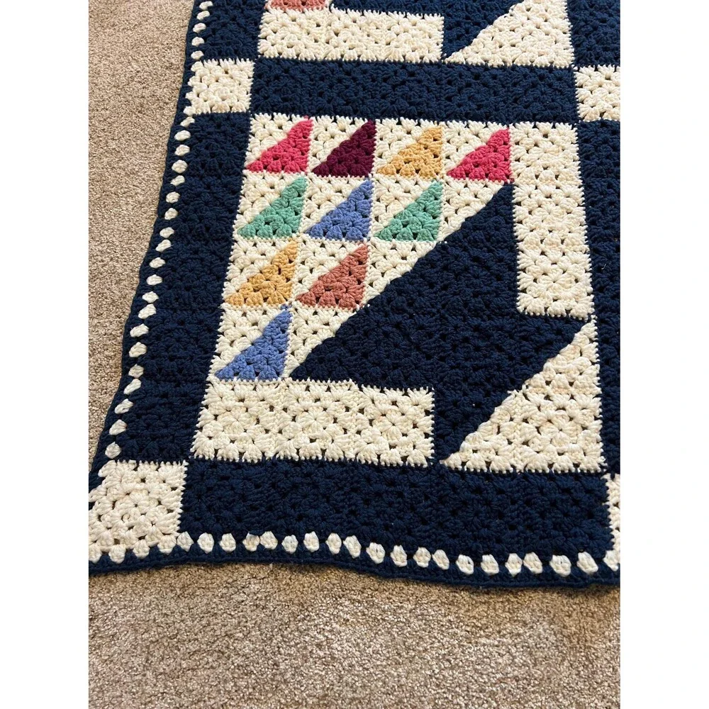 Floral Basket Design Afghan